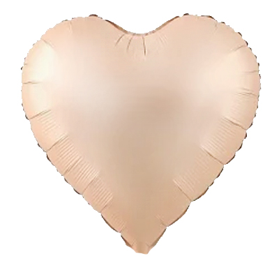 Caramel Heart Shape Helium Mylar Balloon Singapore